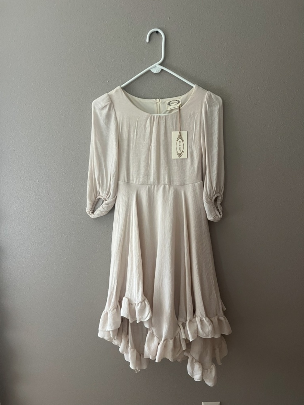 Rare Joyfolie Raelynne Dress in Ecru Sz 7 - Picture 5 of 9